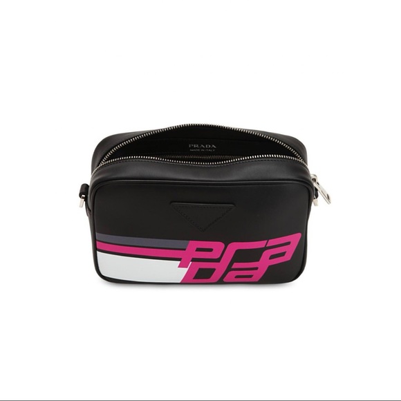 New Authentic Prada Logo Camera Bag Crossbody - Picture 2 of 14